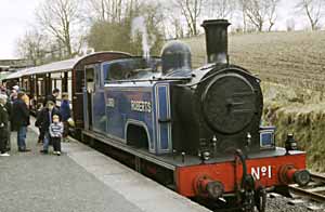 No.1 'Lord Roberts' at Birkhill station (Photo : Roger Haynes)